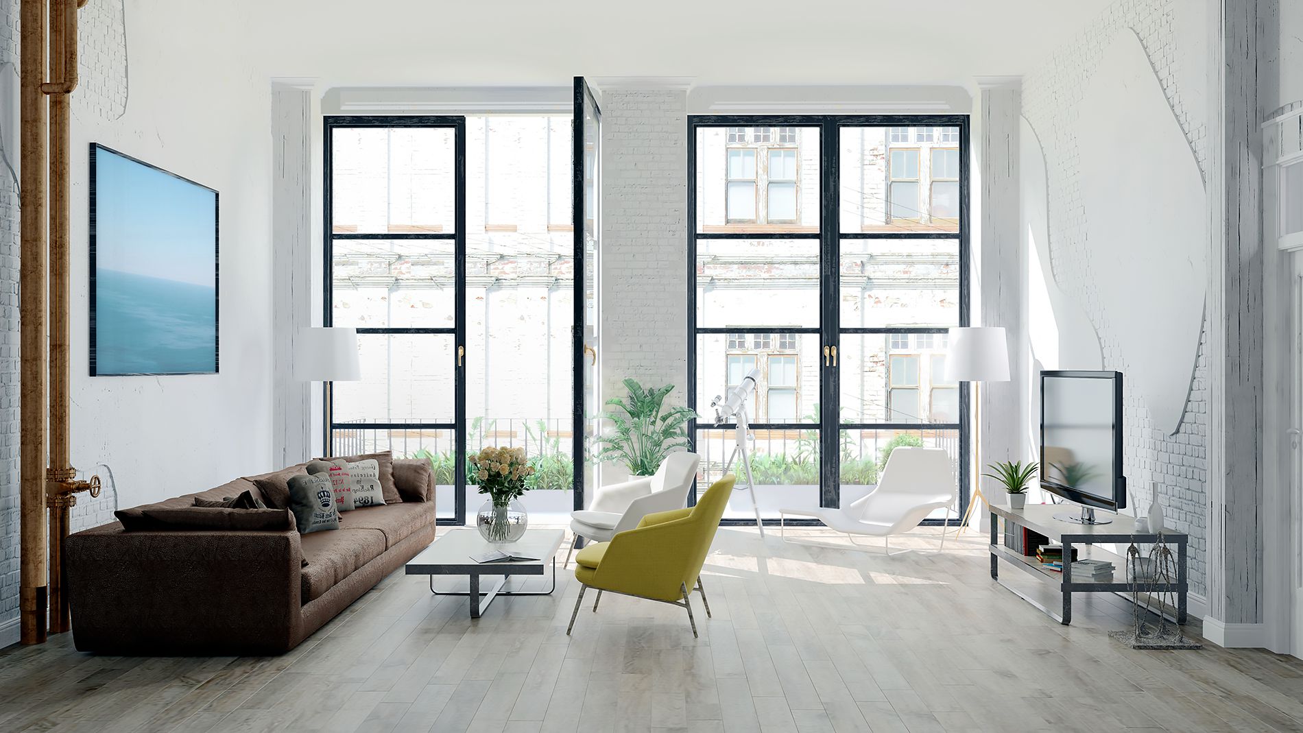 NYC Loft Apartment Staged for Sale